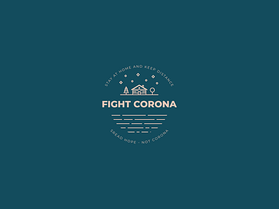 #spreadhope corona coronavirus covid19 fight lineart logo pandemic staythefuckhome virus