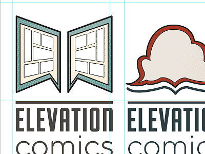 Elevation Comics Logo WIP comics elevation comics logo comp wip