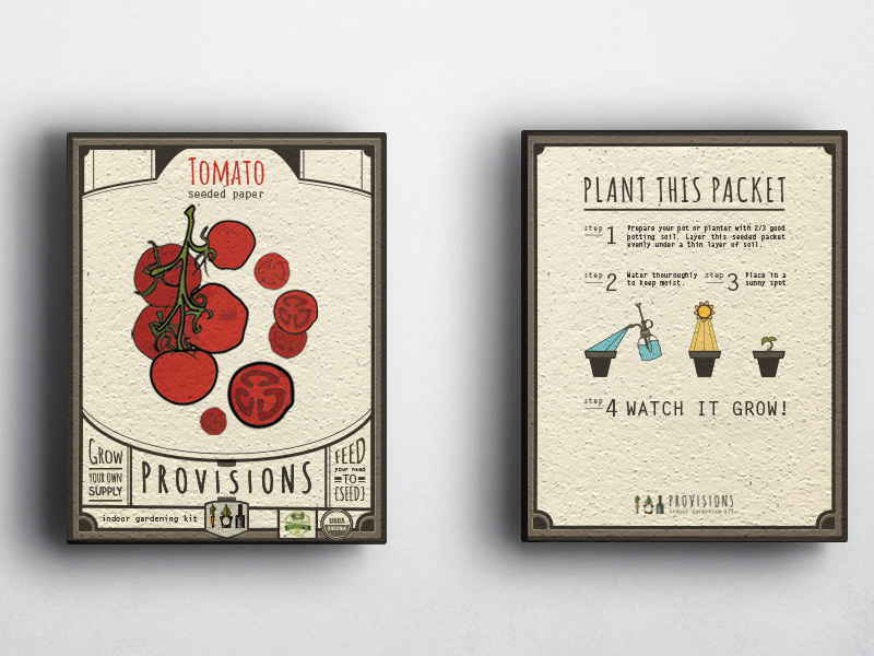 Provisions Seed Packet Design by Janus Esclair on Dribbble