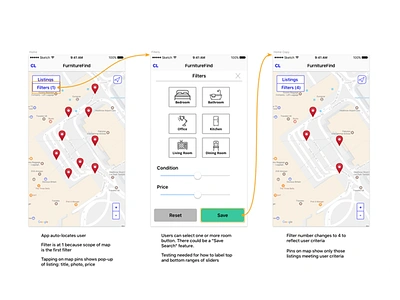 Rough Prototype for Mobile Redesign interaction design mobile prototype ux