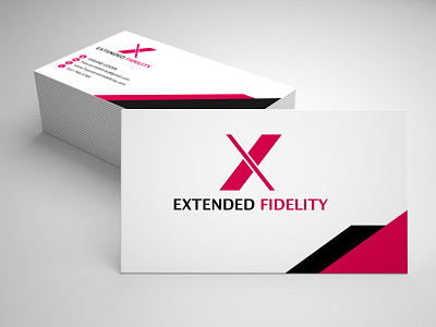 Extended Fidelity branding design flat icon identity illustration illustrator lettering logo minimal typography vector