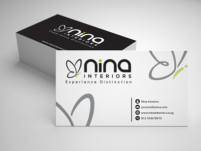 Nina Interiors Business card design