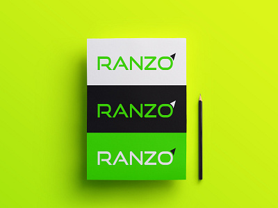 Ranzo Logo branding design flat icon identity illustration illustrator lettering logo minimal typography vector