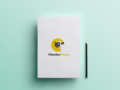Membersheep - A new logo for a Bitchoin company branding design flat icon identity illustration illustrator lettering logo minimal typography vector