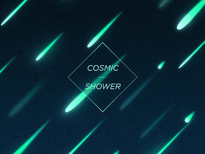 Cosmic Shower cosmic meteors shower
