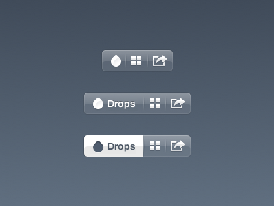 Frosty Jack : CSS Animated UI animation css drops gridview icons share ui
