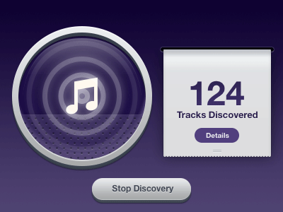 Animated Music Discovery UI Prototype dial discovery music app quartz composer ui prototype user interface waves