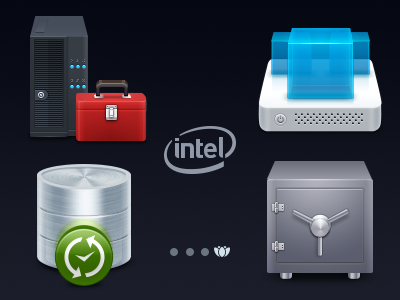 Intel Icons Ensemble database protection database restoration icons iconsutra intel server maintenance virtual server