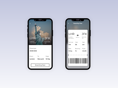 DailyUI   024 Boarding Pass