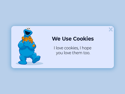 Cookie Monster Popup