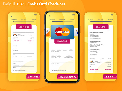 Daily UI #002 Credit Card Checkout checkout daily dailyui dailyui 002