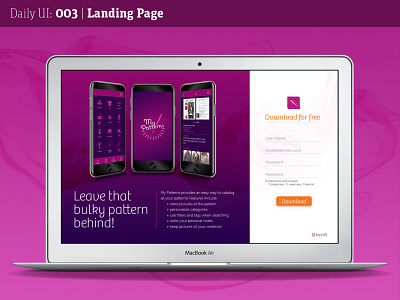 Daily UI: 003 Landing Page 003 daily 100 challenge daily ui 003 dailyui ui