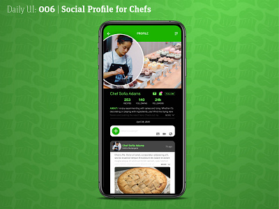 Daily UI: 006 Profile daily 100 challenge daily ui dailyui dailyui 006 social app ui