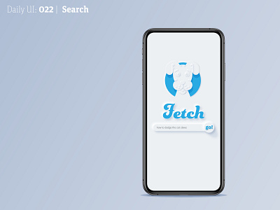 Daily UI 022 | Search 022 22 daily 100 challenge daily ui dog fetch mobile ui search ui