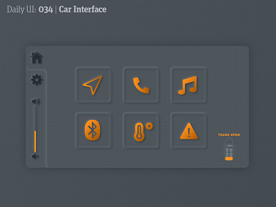 Daily UI 034 | Car Interface 034 car interface daily 100 challenge daily ui dailyui dailyuichallenge dashboard neumorphism