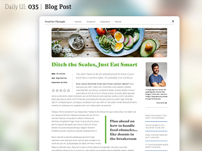 Daily UI 035 | Blog Post