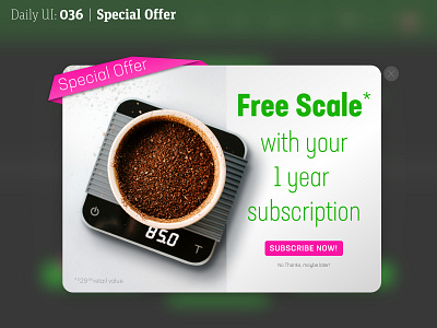 Daily UI 036 | Special Offer 036 daily 100 challenge daily ui dailyui dailyuichallenge popup