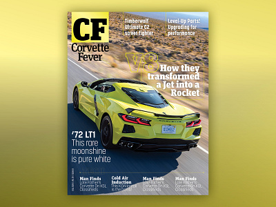 Corvette Fever Magazine Cover WIP magazine magazine cover print