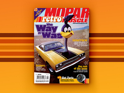 Mopar Muscle Retro Special Issue 60s auto automobiles car editorial layout magazine magazine design muscle car publication design retro road runner