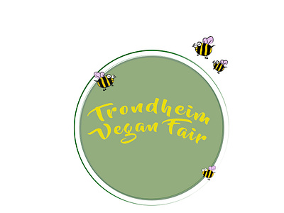 Trondheim Vegan Fair ad art bee branding campaigns cartoon design festival illustration illustrator logo photoshop poster vector veg vegan