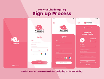 Sign Up Process dailyui dailyui 001 figma minimal ui ux