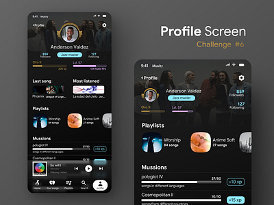 Daily UI #6: Profile Screen