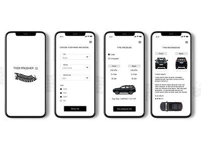 Tyre pressure app