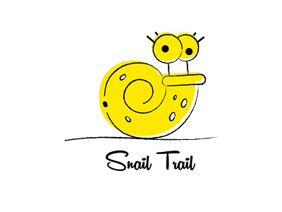 Snail Trail adobe illustrator cartoon drawing funny illustration logo pentool vector