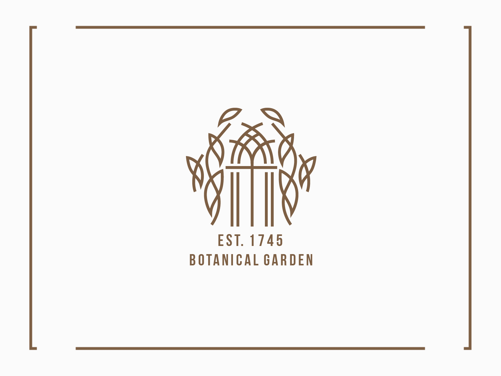 Botanical Garden Logo after effects animations branding design elegant flat garden gold identity logo logo animation logodesign minimal monoline sophisticated type typography