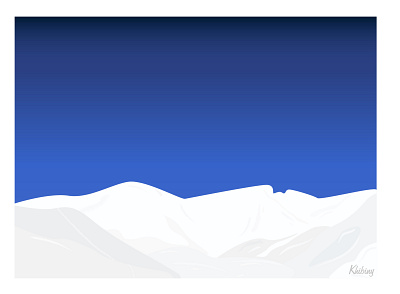 Khibiny mountains blue branding design flat flatdesign illustration khibiny mountains nature north picture sky snow vector winter