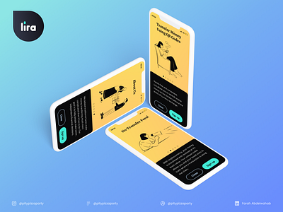 Onboarding Screens about us app clay copy design figma finance fintech gradient illustration mobile mockup mockups onboarding onboarding screens sign up ui