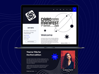 Biennale Landing Page branding cairo cosmo design event figma inspo landing page photography ui website