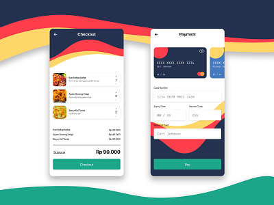 Simple Checkout and Payment 002 dailyui mobile ui ux
