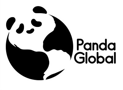 Panda Global Logo dailylogochallenge design logo challenge panda panda logo