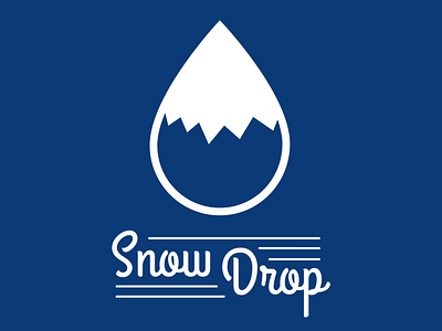 Snow Drop Logo dailylogochallenge logo logodesign skiing snow