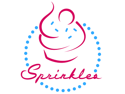 Cupcake Logo v2 cupcake dailylogo dailylogochallenge dailylogodesign logo sprinkles vector