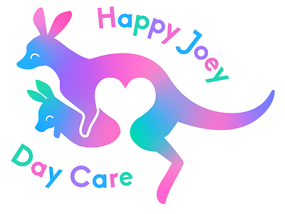 Kangaroo Day Care Logo daily logo dailylogochallenge day care kangaroo logo logo design
