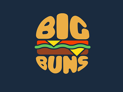 Big Buns Burger Logo burger dailylogo dailylogochallenge fastfood hamburger logo logo design