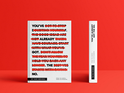 You've Already Got The No bold typography branding design simple typography work in progress