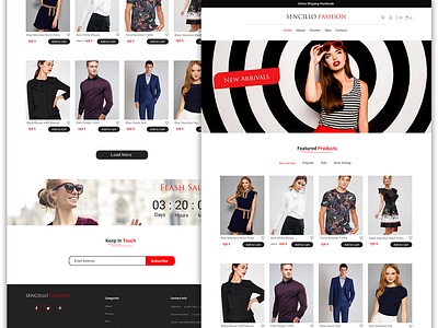 E Commerce Fashion website design