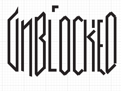 unblocked lettering in progress