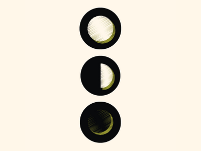 Moon Phase Icons branding design digital icon identity illustration illustrator minimal texture vector web website