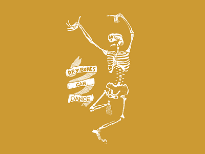 Dry Bones Can Dance! blog branding character clean design digital hand drawn icon identity illustration illustrator lettering logo minimal texture type typography vector web website