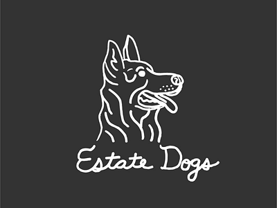Estate Dogs blog branding character clean design digital hand drawn icon identity illustration illustrator lettering logo minimal texture type typography vector web website