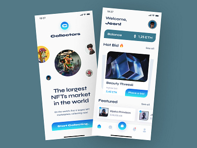 NFT Mobile App Designs