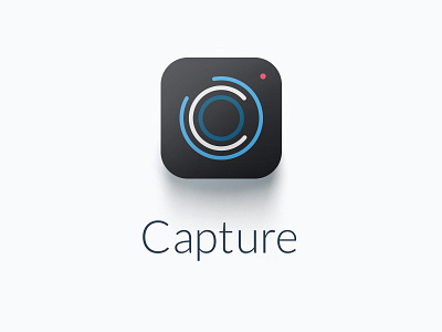Box Capture app icon design app box camera capture icon