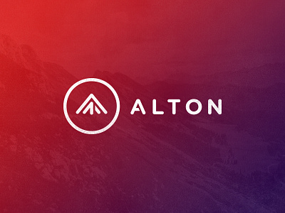 Alton Logo Design futuristic gradient logo mark symbol