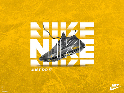 Nike Ad Concept advertise advertising design branding business concept design exploration lettering minimal poster print typography