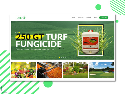 Crop/Turf Solutions - Mockup Design design exploration homepage interface landingpage ui ux web design website