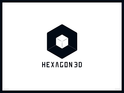 Hexagon Shape Exploration branding design flat icon illustration lettering logo minimal typography vector
